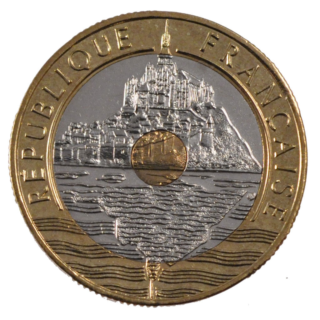 FRANCE, Mont Saint Michel, 20 Francs, 1999, KM #1008.2, MS(65-70),...
