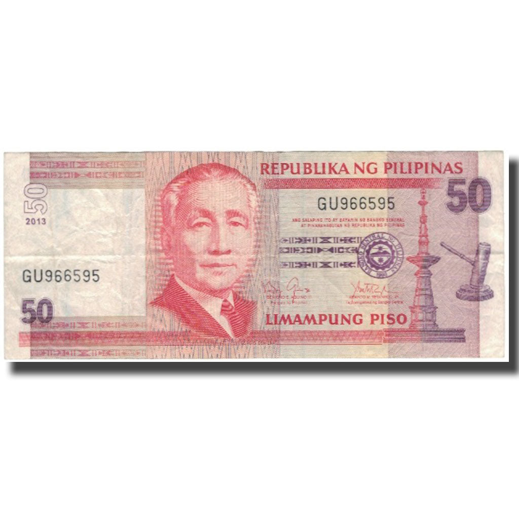 Geldschein, Philippinen, 50 Piso, 2013, KM:193d, S+