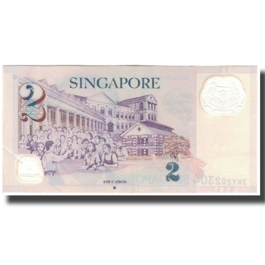 Banknot, Singapur, 2 Dollars, KM:46, AU(55-58)