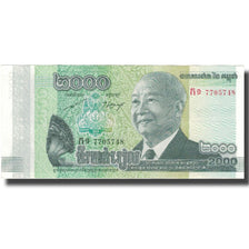 Nota, Camboja, 2000 Riels, AU(55-58)