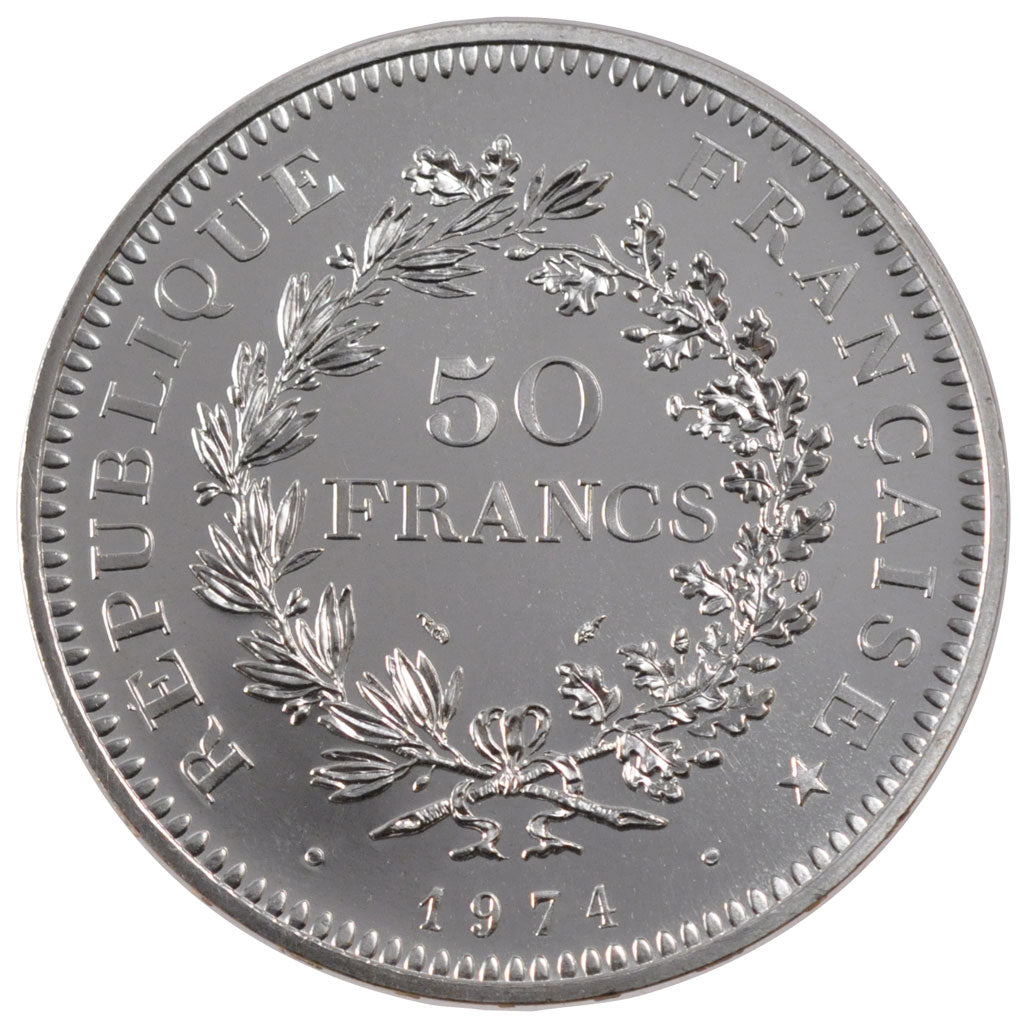 Francia, Hercule, 50 Francs, 1974, Paris, SPL, Argento, Gadoury:882