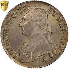 France, Louis XVI, 1/2 Ecu, 1790, Paris, Silver, PCGS, MS(60-62), Gadoury:355