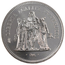 FRANCE, Hercule, 50 Francs, 1976, Paris, MS(63), Silver, 41, Gadoury #882, 30.00