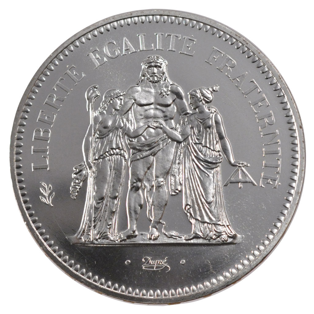 FRANCE, Hercule, 50 Francs, 1977, Paris, MS(63), Silver, 41, Gadoury #882, 30.00