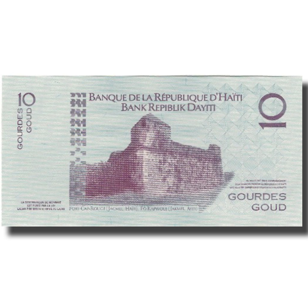 Banknote, Haiti, 10 Gourdes, Undated (1939-65), KM:272a, UNC(65-70)