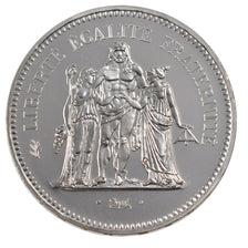 FRANCE, Hercule, 50 Francs, 1980, Paris, KM #941.1, MS(63), Silver, 41, Gadoury.