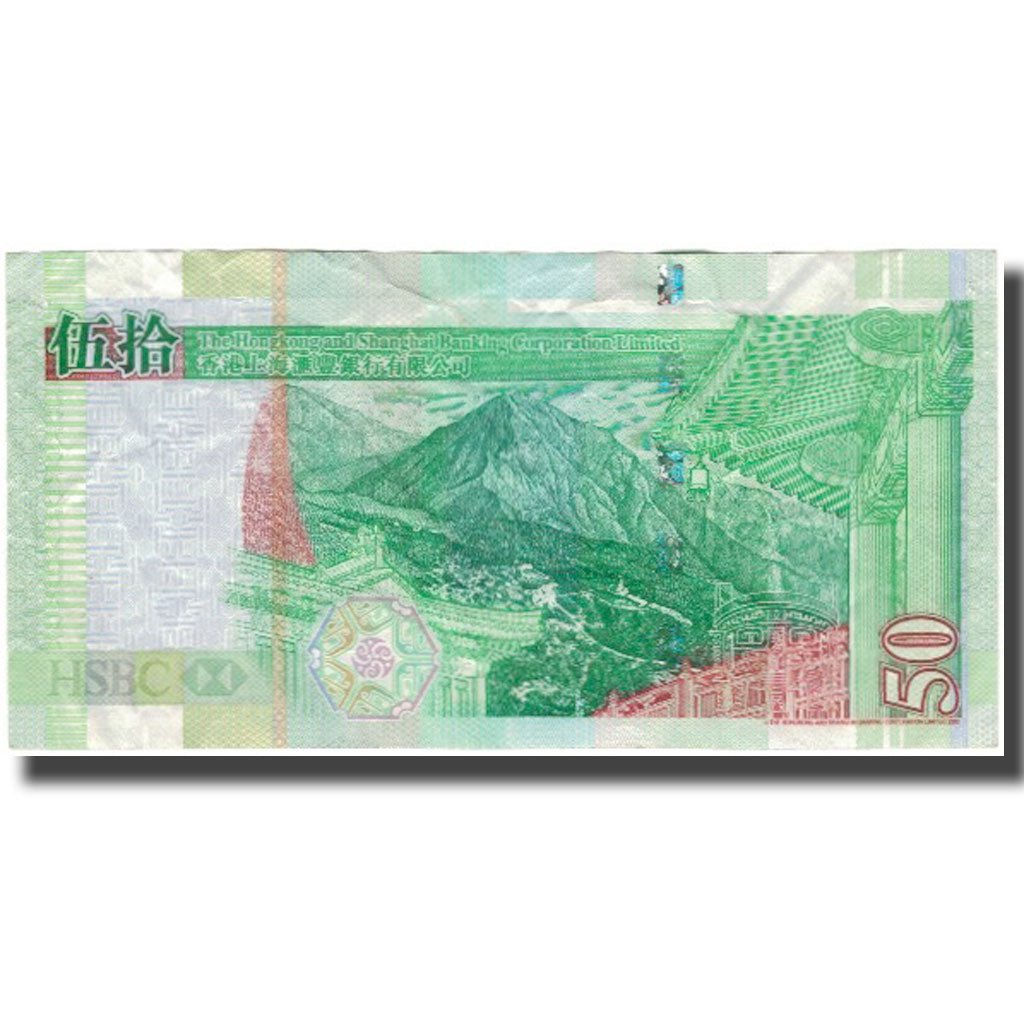 Banknote, Hong Kong, 50 Dollars, 2009-01-01, KM:208f, VF(30-35)