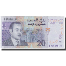 Geldschein, Marokko, 20 Dirhams, 2005, KM:68, VZ