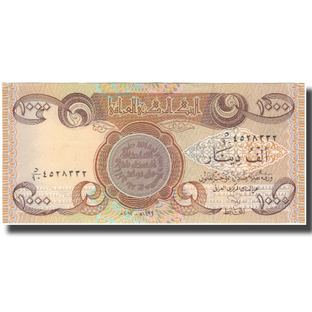 Banknote, Iraq, 1000 Dinars, KM:93, AU(55-58)