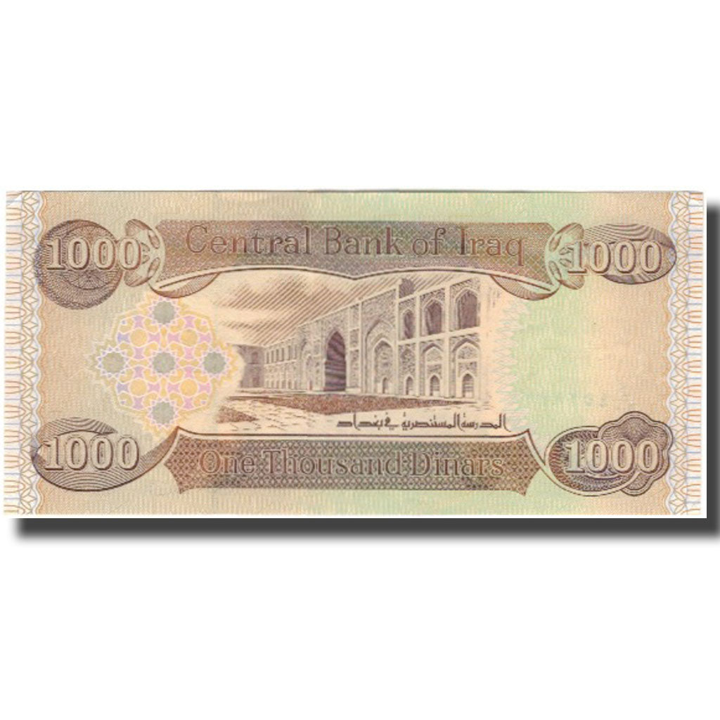 Banknote, Iraq, 1000 Dinars, KM:93, AU(55-58)