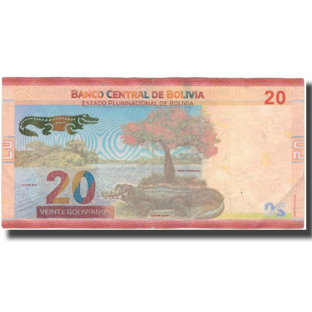 Banknote, Bolivia, 20 Bolivianos, 1986-11-28, EF(40-45)