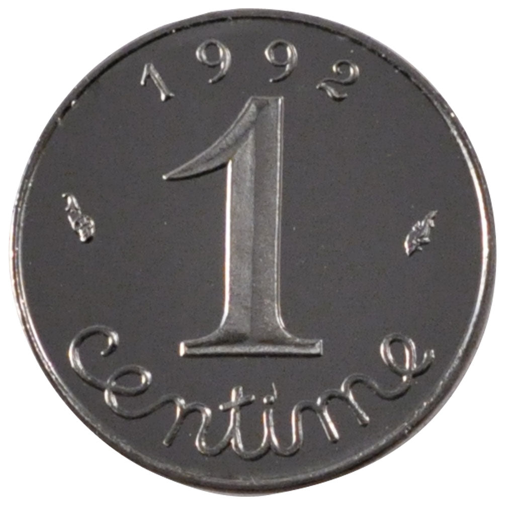 Francia, Épi, Centime, 1992, Paris, FDC, Acciaio inossidabile, Gadoury:91b