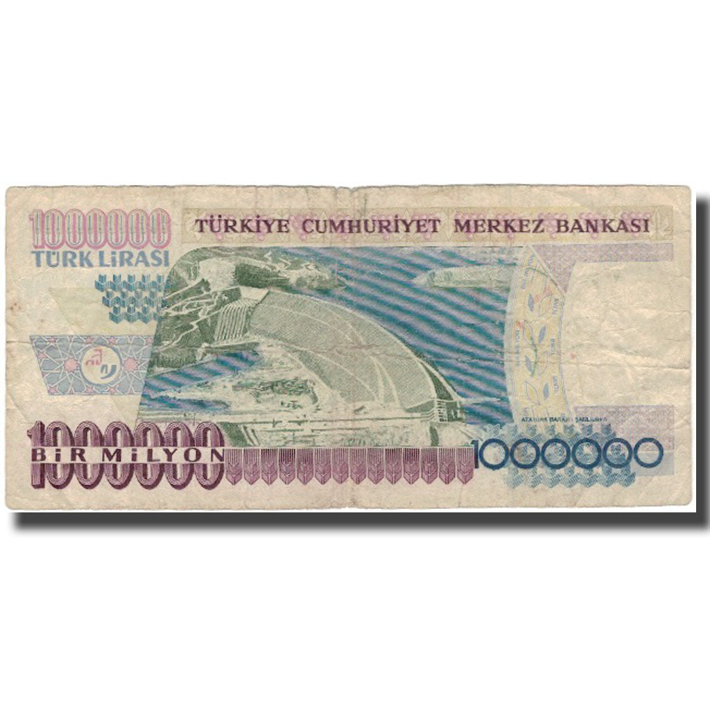 Biljet, Turkije, 1,000,000 Lira, 1970, KM:213, B+