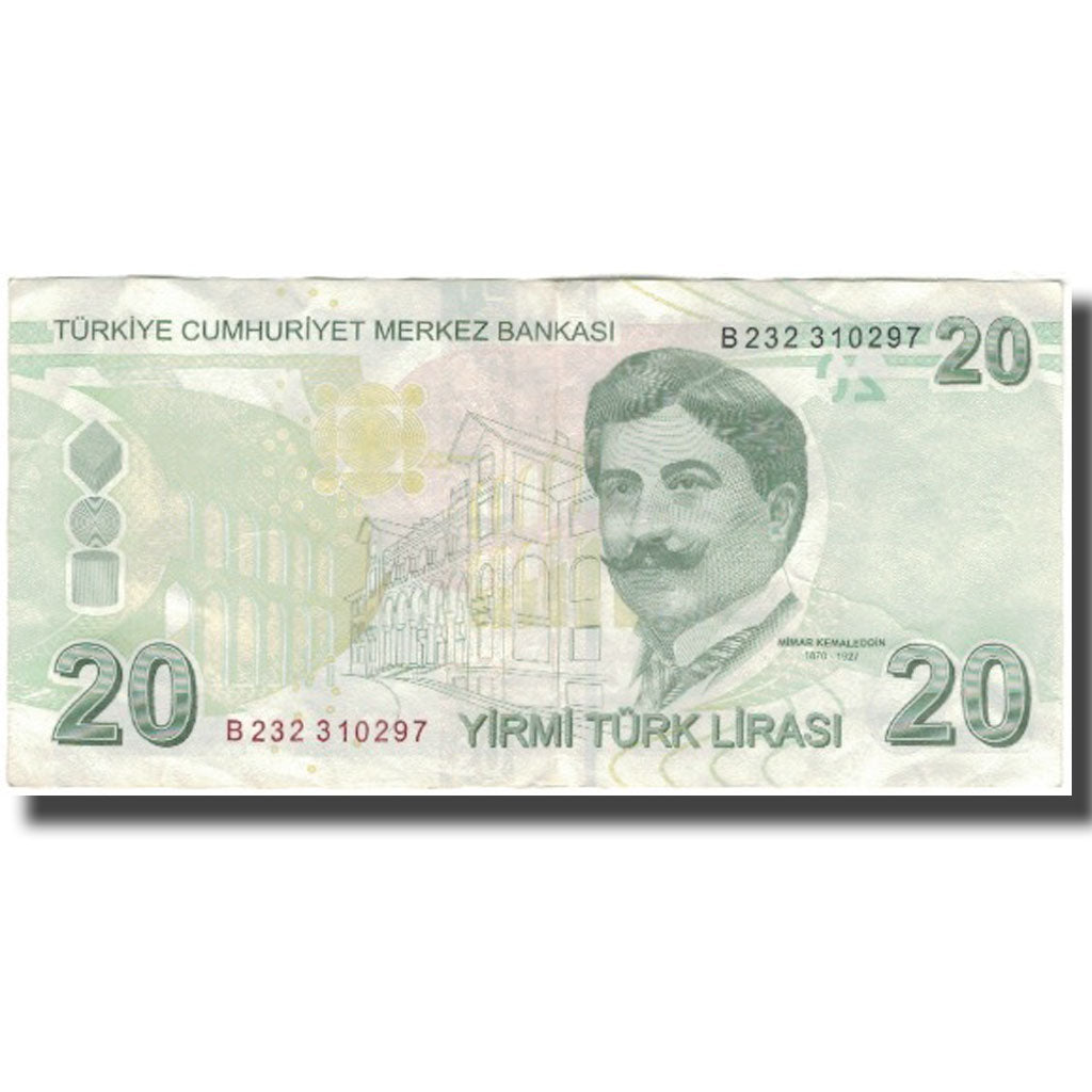 Banknote, Turkey, 20 Lira, 1970, KM:224, EF(40-45)