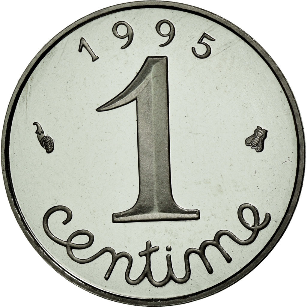 Coin, France, Épi, Centime, 1995, Paris, MS(65-70), Stainless Steel
