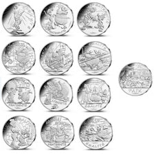 Coin, France, Monnaie de Paris, Set, 2015, MS(65-70), Silver