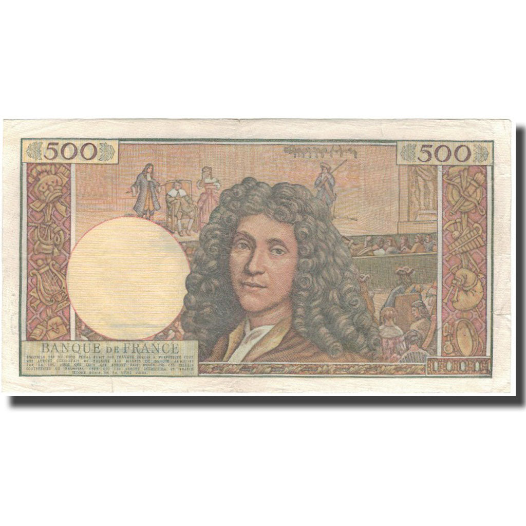 Frankreich, 500 Nouveaux Francs, Molière, 1960-04-07, S, Fayette:60.2, KM:145a