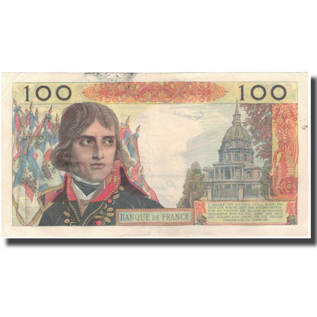 France, 100 Nouveaux Francs, Bonaparte, 1962-10-04, VF(20-25), Fayette:59.17