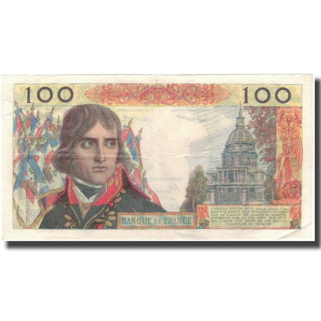 France, 100 Nouveaux Francs, Bonaparte, 1961-10-05, VF(30-35), Fayette:59.12