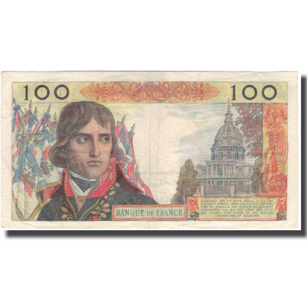 France, 100 Nouveaux Francs, Bonaparte, 1961-10-05, VF(20-25), Fayette:59.12