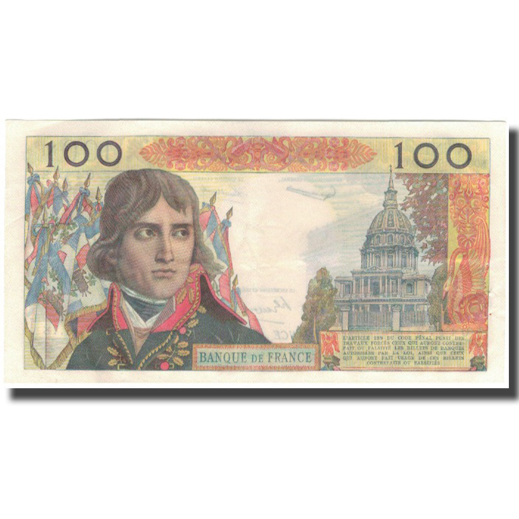 France, 100 Nouveaux Francs, Bonaparte, 1960-09-01, AU(50-53), Fayette:59.7