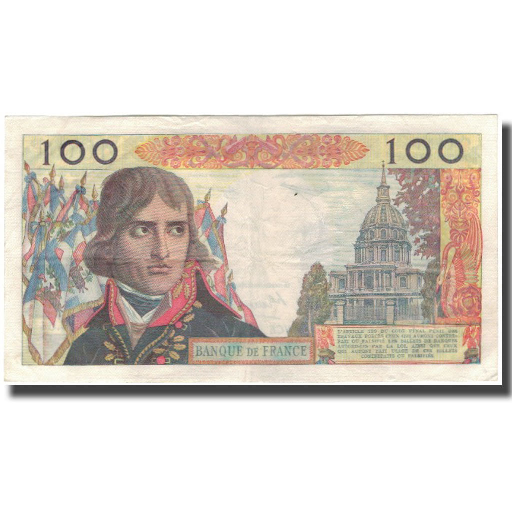 France, 100 Nouveaux Francs, Bonaparte, 1960-04-07, VF(30-35), Fayette:59.6