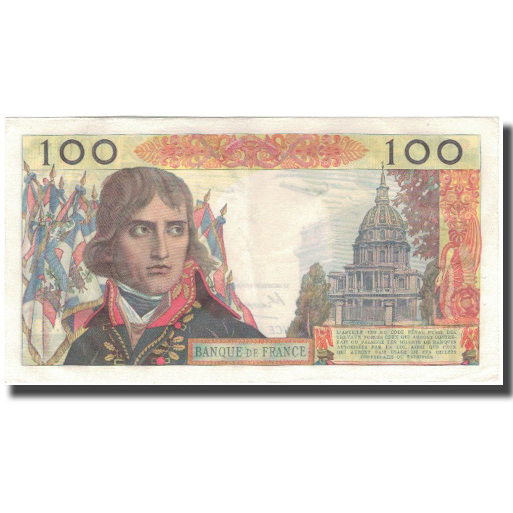 France, 100 Nouveaux Francs, Bonaparte, 1959-12-03, EF(40-45), Fayette:59.4