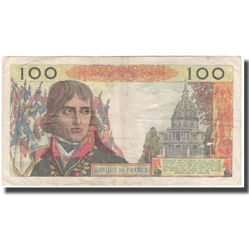 Francja, 100 Nouveaux Francs, Bonaparte, 1959-12-03, VF(20-25), Fayette:59.4