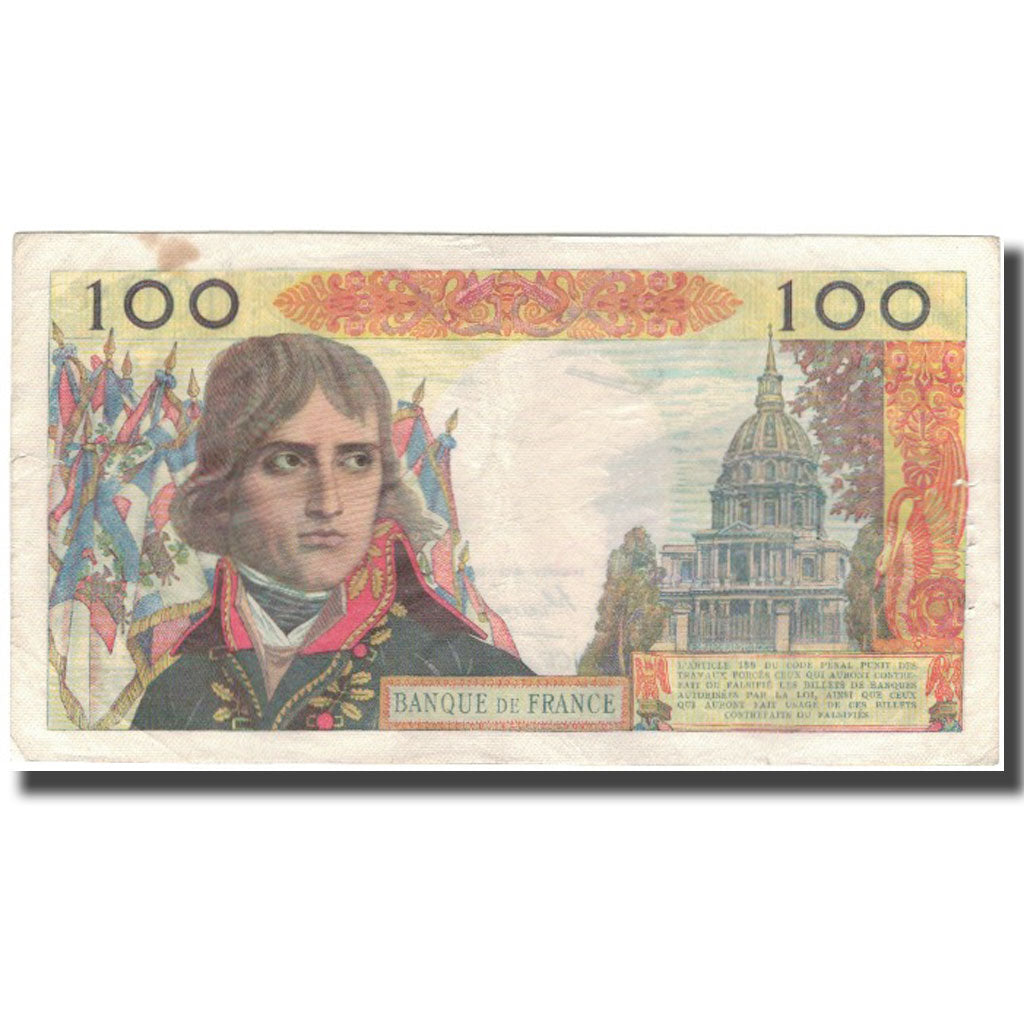 Francja, 100 Nouveaux Francs, Bonaparte, 1959-09-03, VF(20-25), Fayette:59.3