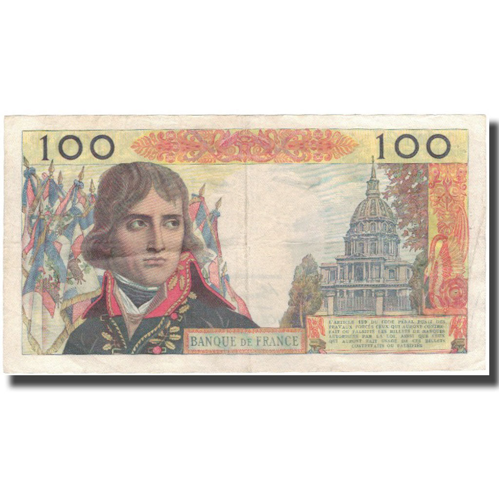 Francja, 100 Nouveaux Francs, Bonaparte, 1959-09-03, VF(20-25), Fayette:59.3