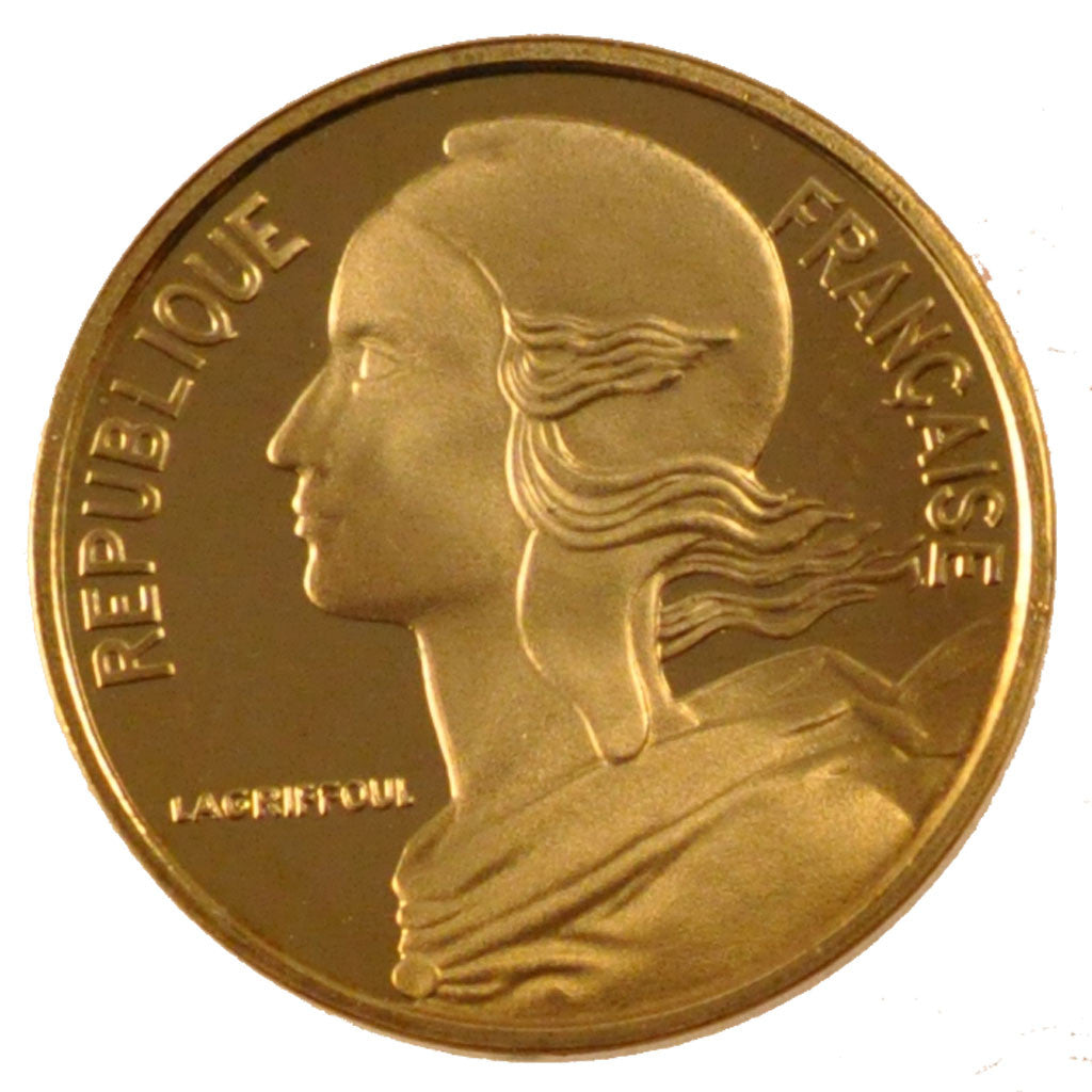 FRANCE, Marianne, 5 Centimes, 1997, Paris, KM #933, MS(65-70), Aluminum-Bronze,.
