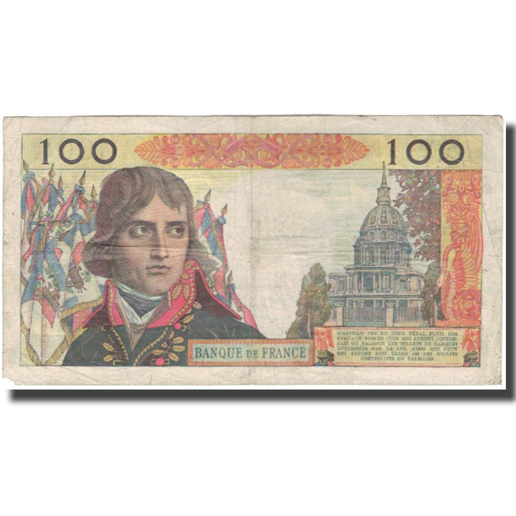 France, 100 Nouveaux Francs, Bonaparte, 1959-06-04, VG(8-10), Fayette:59.2