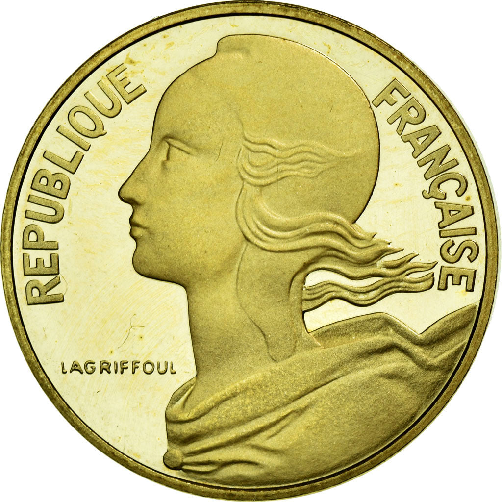 Moneta, Francia, Marianne, 10 Centimes, 1991, Paris, FDC, Alluminio-bronzo