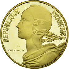 Munten, Frankrijk, Marianne, 10 Centimes, 1991, Paris, FDC, Aluminum-Bronze