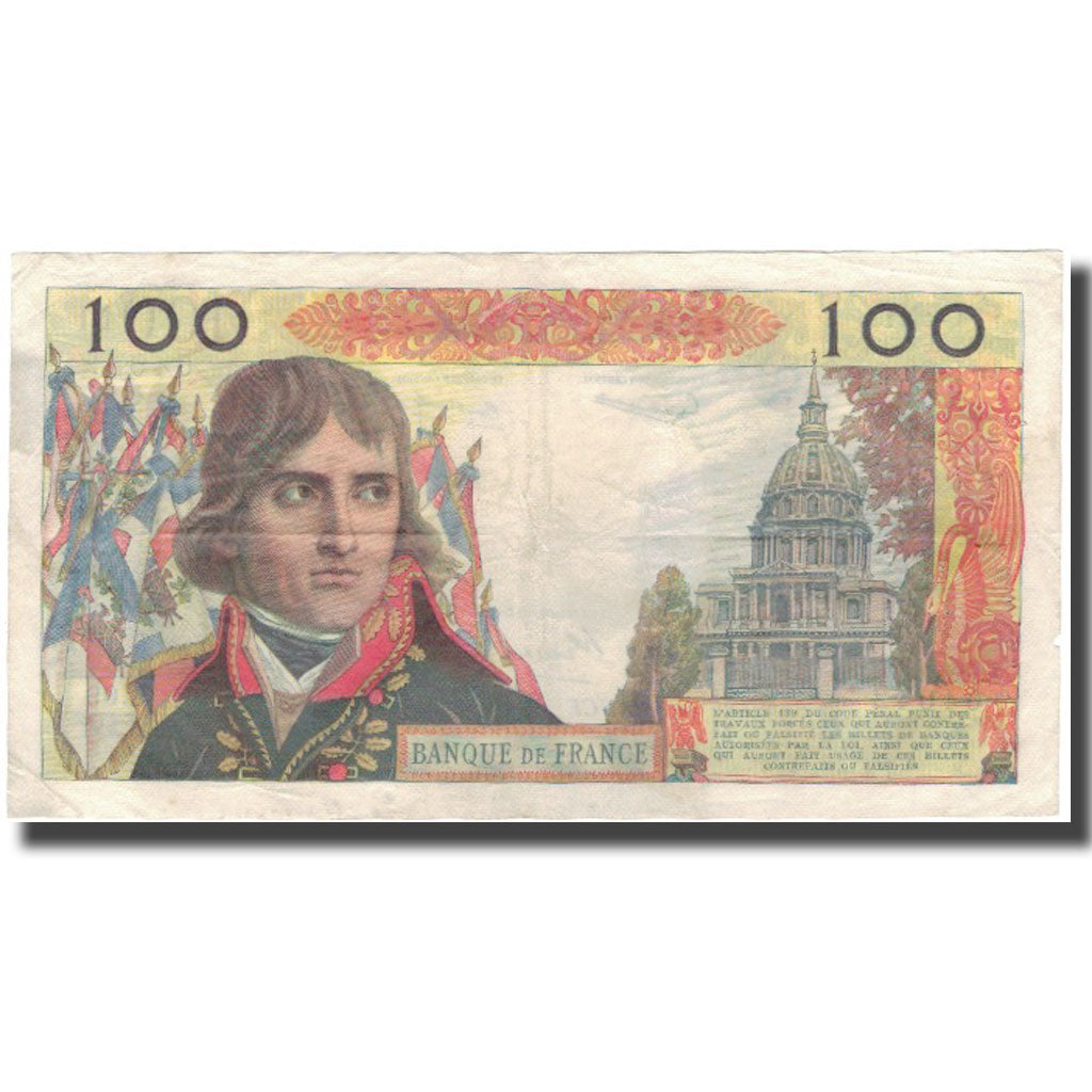 France, 100 Nouveaux Francs, Bonaparte, 1960-09-01, VF(20-25), Fayette:59.7