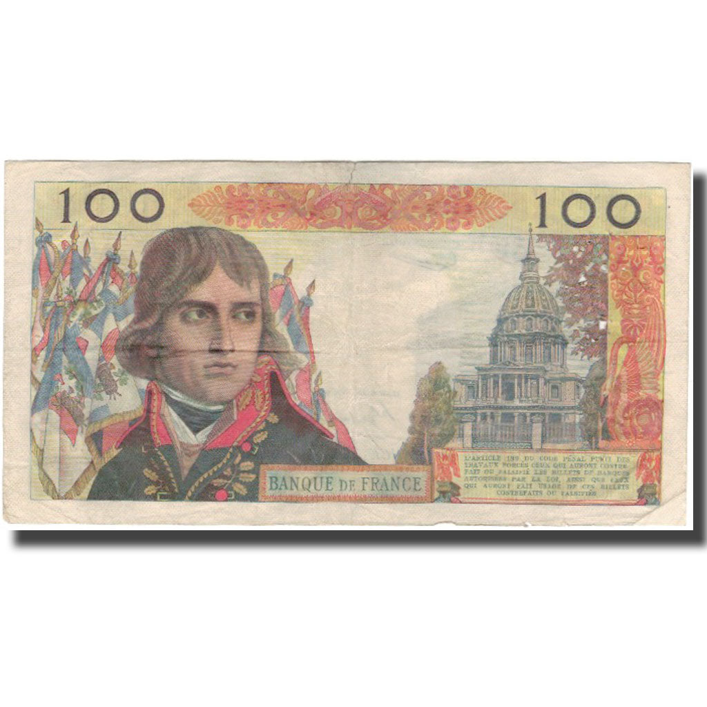 France, 100 Nouveaux Francs, Bonaparte, 1960-12-01, VF(20-25), Fayette:59.9