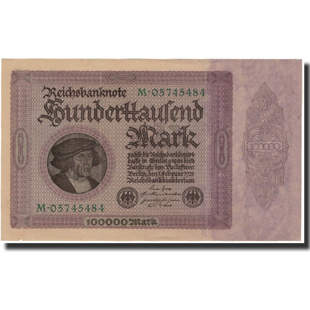 Banconote, Germania, 100,000 Mark, 1923, KM:83a, BB+