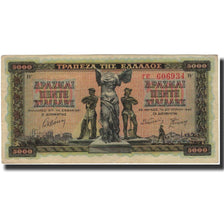Banconote, Grecia, 5000 Drachmai, 1942, KM:119b, BB