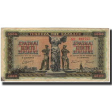 Banknote, Greece, 5000 Drachmai, 1942, KM:119b, VF(30-35)