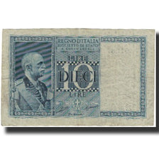 Banconote, Italia, 10 Lire, KM:25a, MB+
