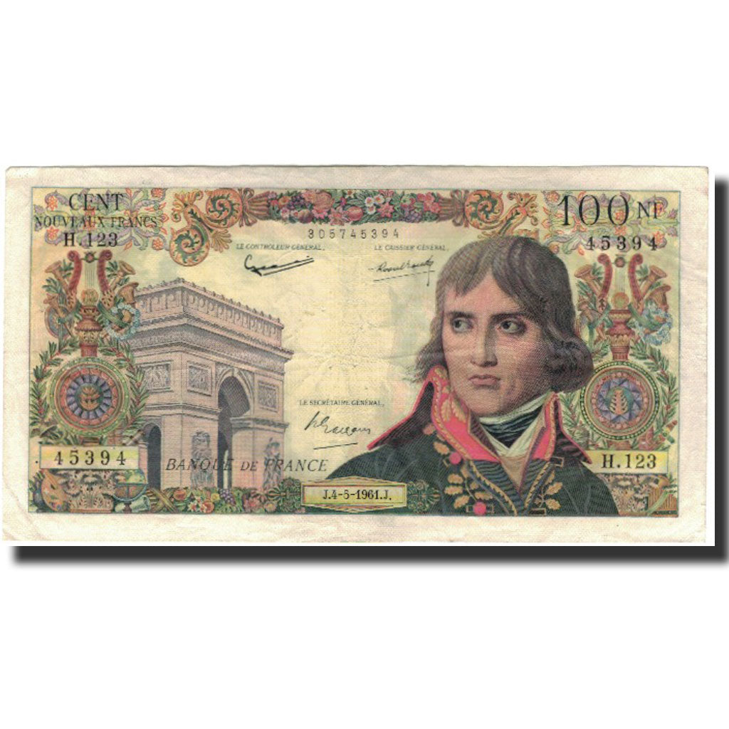 Frankrijk, 100 Nouveaux Francs, Bonaparte, 1961-05-04, TB, Fayette:59.11