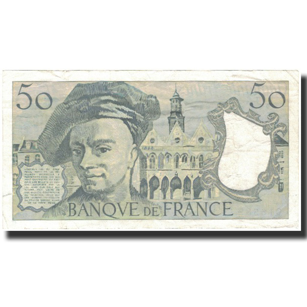 Frankreich, 50 Francs, Quentin de La Tour, 1991, S+, Fayette:67.17, KM:152e