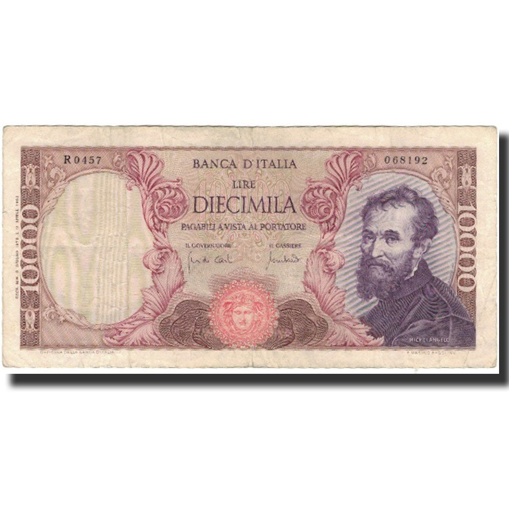 Banknote, Italy, 10,000 Lire, KM:97e, VF(20-25)