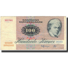 Banknote, Denmark, 100 Kroner, 1972, KM:51r, VF(30-35)