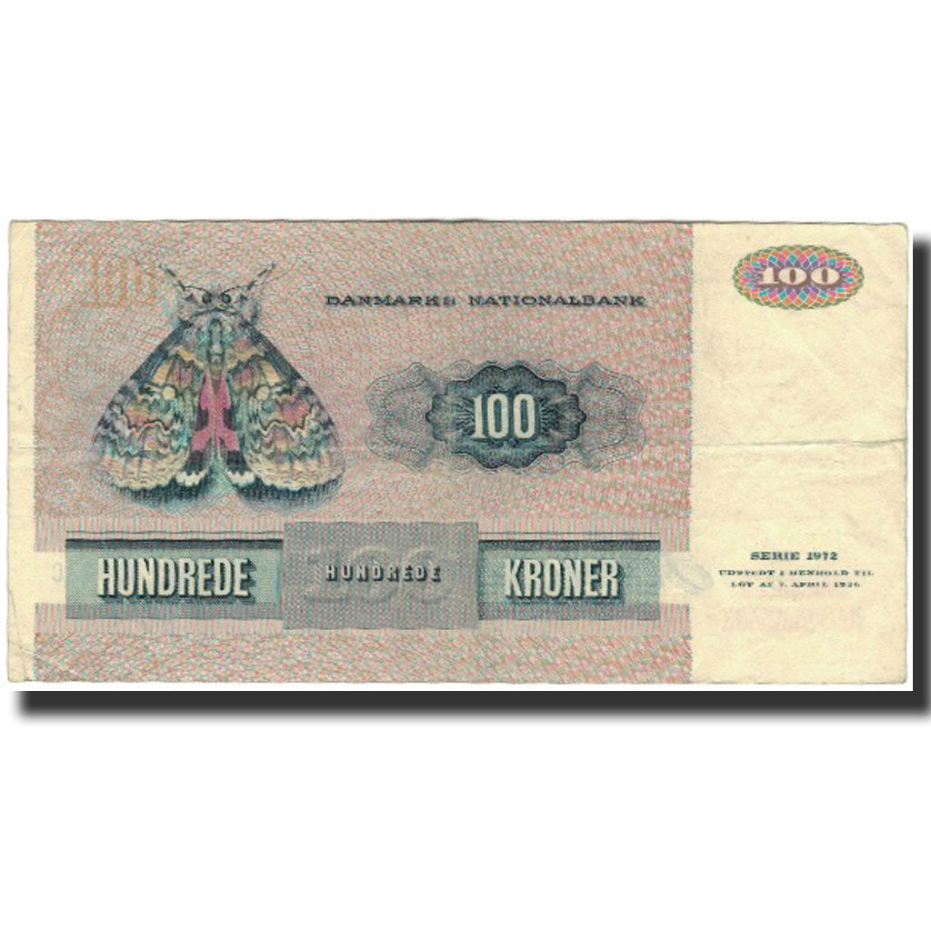 Banknote, Denmark, 100 Kroner, 1972, KM:51r, VF(30-35)