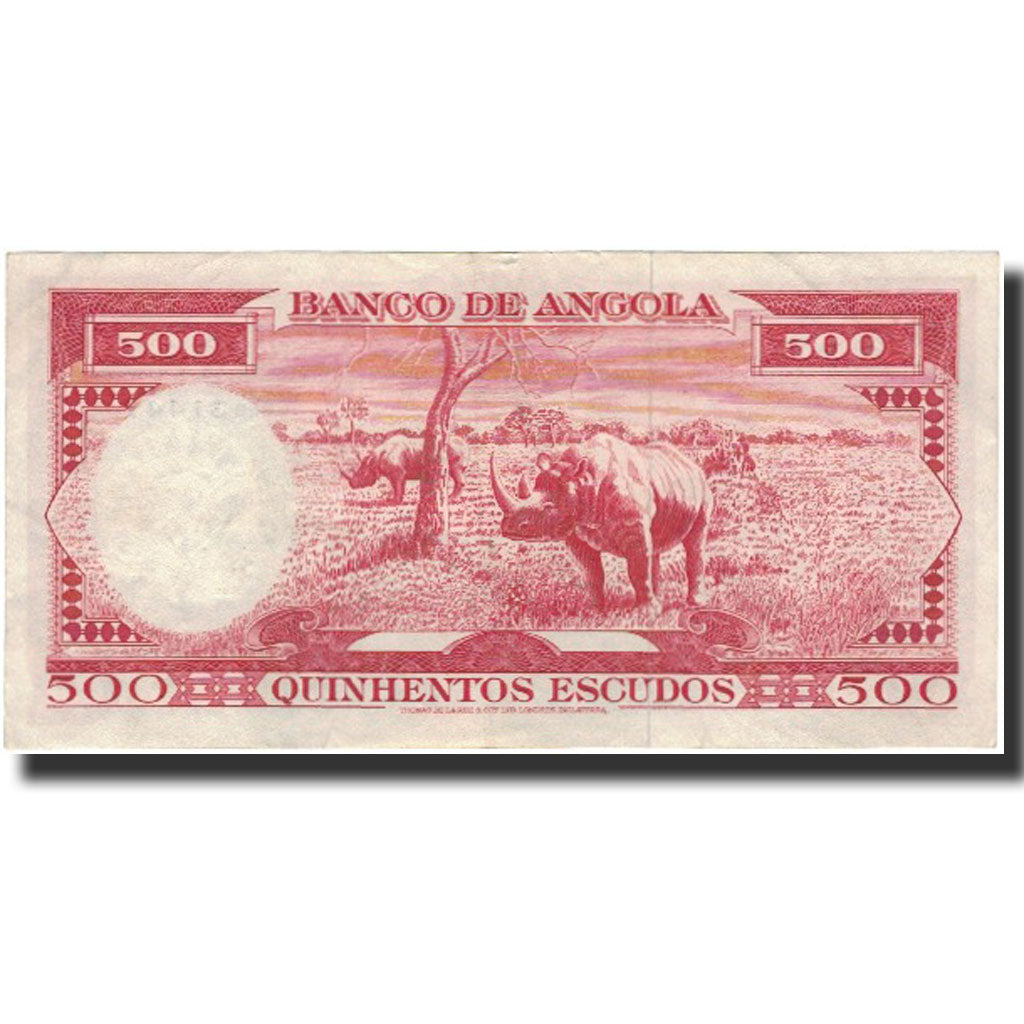 Billet, Angola, 500 Escudos, 1970-06-10, KM:97, TTB