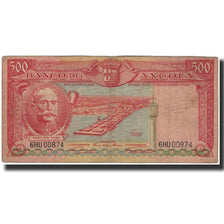 Banknote, Angola, 500 Escudos, 1956, 1956-08-15, KM:90, F(12-15)
