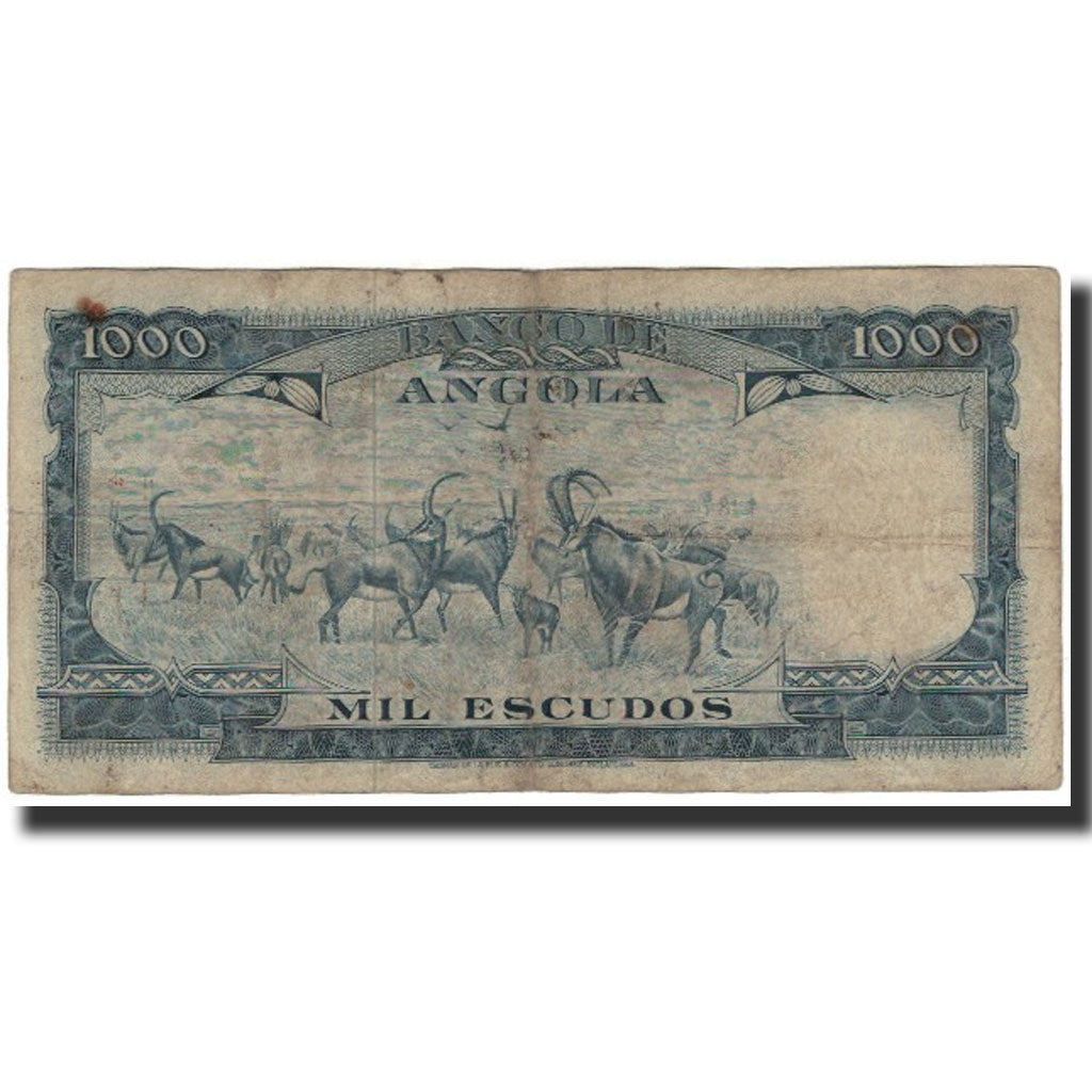 Billet, Angola, 1000 Escudos, 1962, 1962-06-10, KM:96, TB