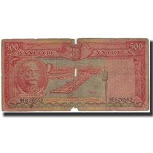 Banknote, Angola, 500 Escudos, 1956, 1956-08-15, KM:90, VG(8-10)