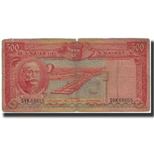 Banknote, Angola, 500 Escudos, 1956, 1956-08-15, KM:90, VG(8-10)